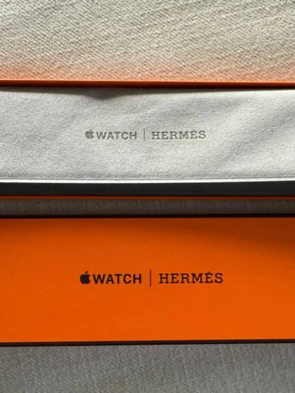Apple Hermes leather watch band, Attelage Double Tour, new in box